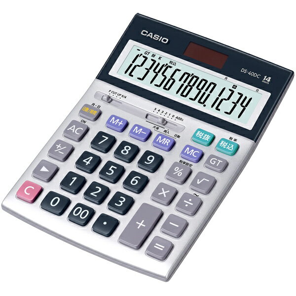 CASIO DS-40DC 実務電卓 14桁 日数時間計算 デスクタイプ