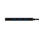 ELECOM U3HC-H040PBK USB HUB/ USB-C/ 5Gpbs/ USB-A×3/ Type-C-×1/ PD100W対応/ バスパワー/ 4ポート/ ブラック(2)