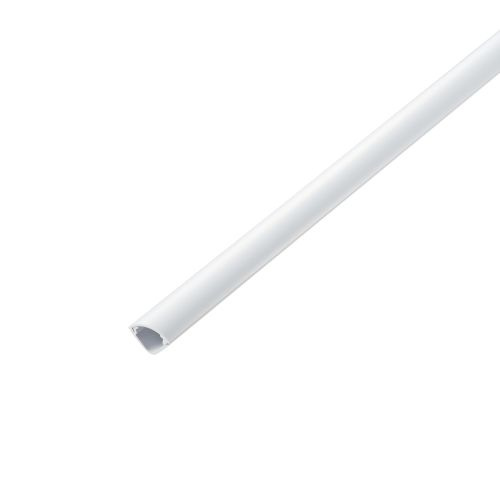 コーナーモール/1m/15mm/ホワイト ■床や壁のコーナー(隅角)に配線するケーブルを保護し、すっきりと収納できるコーナー用のケーブルモールです。 ■壁と床あるいは壁と壁の間のコーナー(隅角)に効率よく設置可能です。 ■衝撃に強いAES製...