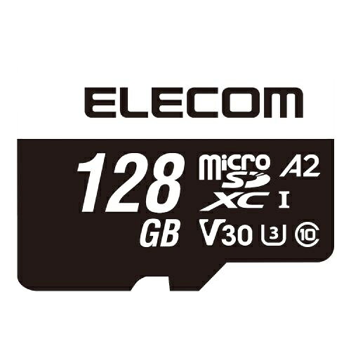MicroSDXCカード/データ復旧サービス付/ビデオスピードクラス対応/UHS-I U3 V30/128GB ■ビデオカメラやVlogカメラにおすすめ！4K対応のmicroSDXCメモリーカードです。 ■4Kなどの高画質・大容量データも素早く快適に扱えます。 ■NINTENDO SWITCH、Steam Deck、ASUS ROG Ally、Lenovo Legion Go検証済みです。 ■高速インターフェース規格であるUHS-Iに対応しています。 ■読み書き時の最低速度を保証するSDスピードクラス「Class10」/UHSスピードクラス「Class3」/ビデオスピードクラス 「V30」に対応したmicroSDカードです。 ■※UHS-I非対応機器でも動作可能です。対応機器で使用することで本来の性能を発揮します。 ■メモリ規格:microSDXC ■スピードクラス:Class10、UHS-I、U3、V30、A2 ■インターフェース:microSD ■メモリ容量:128GB ■最大転送速度:読み込み:95MB/s、書き込み85MB/s ■最低保証速度:30MB/s ※UHS-I対応機器使用時 ■外形寸法:幅約15.0mm×奥行約1.0mm×高さ約11.0mm ■重量:約0.4g ■付属品:SD変換アダプター×1 ■保証期間:1年間(データ復旧サービス含む) ■その他:JIS防水保護等級7(IPX7)に準拠 ※本体のみ ■著作権保護機能:CPRM非対応 詳細スペック 電気用品安全法(本体)非対象 電気用品安全法(付属品等)非対象