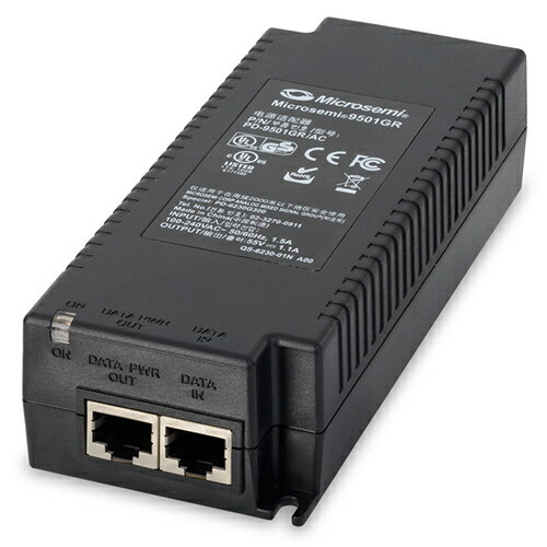 MicrosemiCorporation PD-9501GC/AC-JP PoEインジェクタ 1ポート 60W UPoE（ACケーブル付）