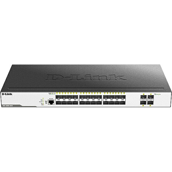 D-Link DGS-3000-28XS/B1 DGS-3000-28XS L2+マネージドスイッチ、SFPスロット×24、10G SFP+スロット×4（リミテッドライフタイム保証対象）