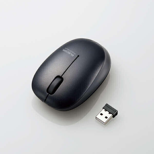 ELECOM M-BL20DBSKBK マウス/ 無線2.4GHz/ BlueLED/ 3ボタン/ Sサイズ/ 抗菌/ 静音/ 子ども向け/ ブラック
