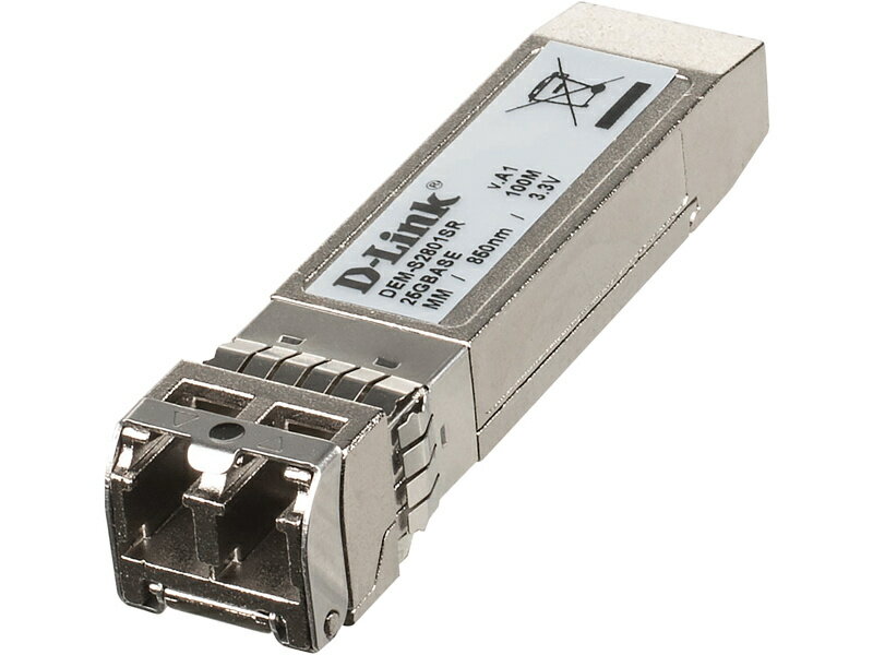 SFP28モジュール、25G BASE-SR （コネクタ:LC）、2芯マルチモード、伝送距離 最長100m、1年保証 SFP28ポートを持つ25ギガビットスイッチと光ネットワークを接続し、中長距離間で超高速大容量通信を実現するSFP28光トランシーバです。高密度実装技術により小型、低コストでバックボーンやバックボーン間の接続に最適です。本製品は25GBASE-SRをサポートしています。光波長は850nm、IEEE 802.3byに準拠、3.3V の電源サポート。 詳細スペック 電気用品安全法(本体)非対象 電気用品安全法(付属品等)非対象