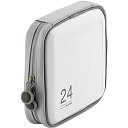 ELECOM CCD-H24WH CD/ DVDケース/ セミハード/ ファスナー付/ 24枚入/ ホワイト(2)