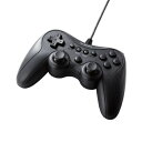 ELECOM JC-GP20SBK ゲームパッド/ 有線/ Xinput/ PS系配置/ 連射/ スティックモード切替/ 軽量/ ブラック(2)