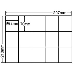 シートカットラベル A4版 15面付(1ケース500シート) 詳細スペック タイプ専用紙 サイズ(規格)A4 入数500シート/ケース 白色度80% GPN(グリーン購入ネットワーク)登録