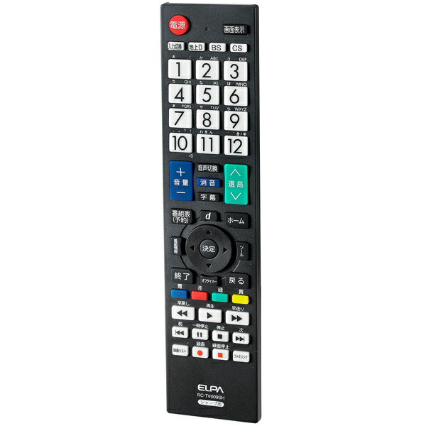 ELPA RC-TV009SH テレビリモコン シャープ用