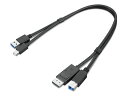 レノボ・ジャパン 4X91D11453 ThinkStation Mini-DisplayPort/ USB Type-A3.0 - DisplayPort/ USB Type-B3.0 変換アダプター(2)
