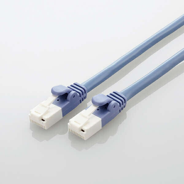 Switching Devices - ELECOM LD-CTT/BU3/RS1 LANケーブル/ CAT5e準拠/ EU RoHS指令準拠/ 爪折れ防止/ 簡易パッケージ仕様/ 3m/ ブルー/ 10個セット