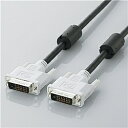 ELECOM CAC-DVDL50BK DVIデュアルリンクケーブル 5.0m/ DVI-D24pinオス-DVI-D24pinオス(ブラック)(2)