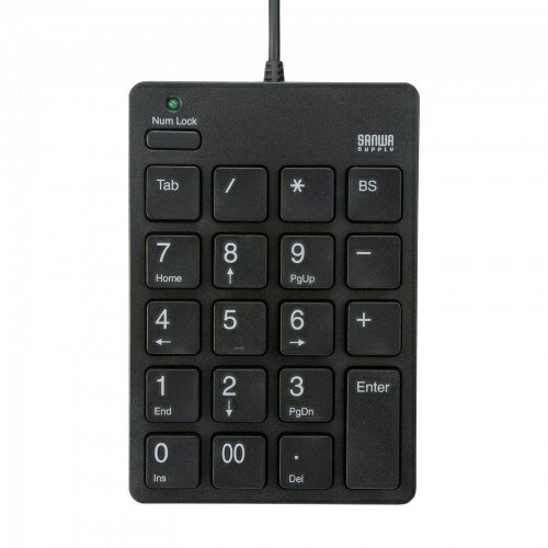 サンワサプライ NT-18CUBK USBテンキー(Type-Cコネクタ) サンワサプライ NT-18CUBK USBテンキー(Type-Cコネクタ)