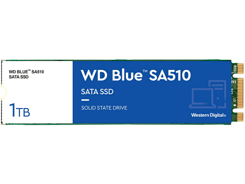 WESTERN DIGITAL 0718037-884707 WD Blue SA510 SATA接続 M.2 SSD 1TB 5年保証 WDS100T3B0B