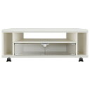朝日木材加工 AS-KAD980-W ホームシアターTVスタンド 43V用 ホワイト(2)