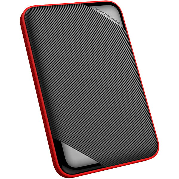 シリコンパワー SP020TBPHD62SS3K ポータブルHDD スリムタイプ Armor A62 Black 2TB