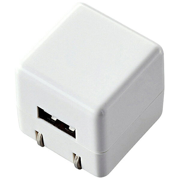 ELECOM AVS-ACUAN007WH オーディオ用AC充電器/ for Walkman/ CUBE/ 1A出力/ USB1ポート/ ホワイト