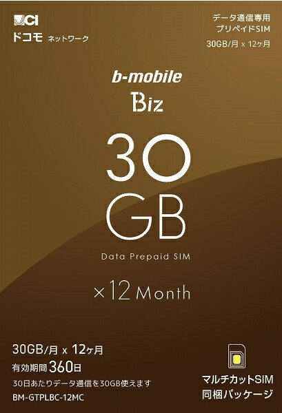 ̿ BM-GTPLBC-12MC b-mobile Biz SIMѥå(DC/ ޥ)