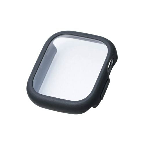 ELECOM AW-25BFCTSLBK Apple Watch 42mm/ フルカバーケース/ TOUGHSLIM/ プレミアムガラス/ 高透明/ ブラック