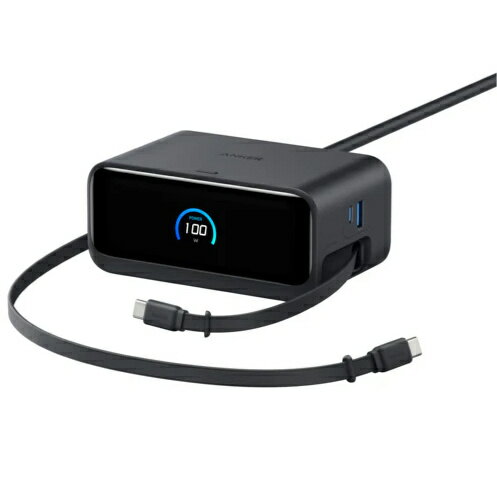 アンカー・ジャパン A91C8N11 Anker Nano Charging Station (7-in-1 100W 巻取り式 USB-C ケーブル) US..