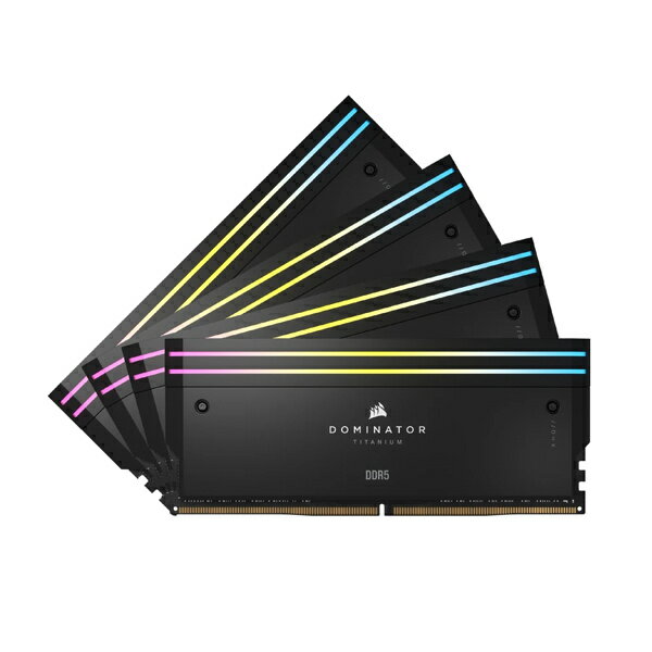 コルセア(メモリ) CMP96GX5M4B6000C30 DDR5 6000MT/ s 96GB(24GBx4) UDIMM 30-36-36-76 XMP 3.0 DOMINATOR TITANIUM Black RGB LED 1.4V