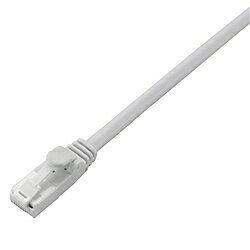 ELECOM LD-CTT/WH10/RS EU RoHS指令準拠 ツメ折れ防止LANケーブル(Cat5E)/ 10.0m/ 簡易パッケージ仕様/ ホワイト
