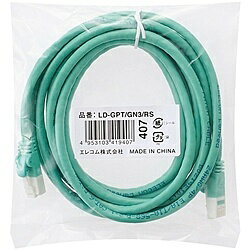 樂天商城 - ELECOM LD-GPT/GN3/RS RoHS指令準拠LANケーブル/ CAT6/ 爪折れ防止/ 3m/ グリーン/ 簡易パッケージ仕様