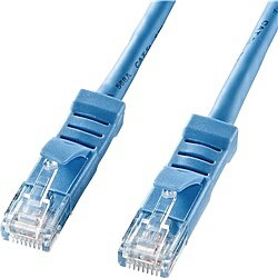 Rakuten - サンワサプライ KB-T5YL-03LB L型カテゴリ5eより線LANケーブル（3m・ライトブルー）