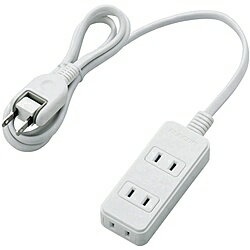 ELECOM T-S02-2310WH 電源タップ/ スイングプラグ/ 3個口/ 1m/ ホワイト