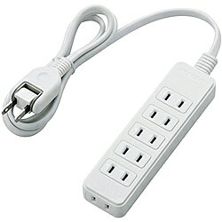 樂天商城 - ELECOM T-S02-2610WH 電源タップ/ スイングプラグ/ 6個口/ 1m/ ホワイト