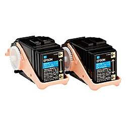 EPSON LPC3T33CPV LP-S7160シリーズ用 環境推進トナー/ シアン/ Mサイズ2本パック（5300ページ×2本）