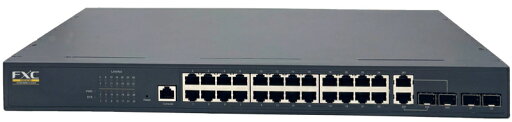 FXC FXC5728 24ポート 10/ 100/ 1000Mbps および 4ポートSFP 管理機能付スイッチ FXC FXC5728 24ポート 10/ 100/ 1000Mbps および 4ポートSFP 管理機能付スイッチ
