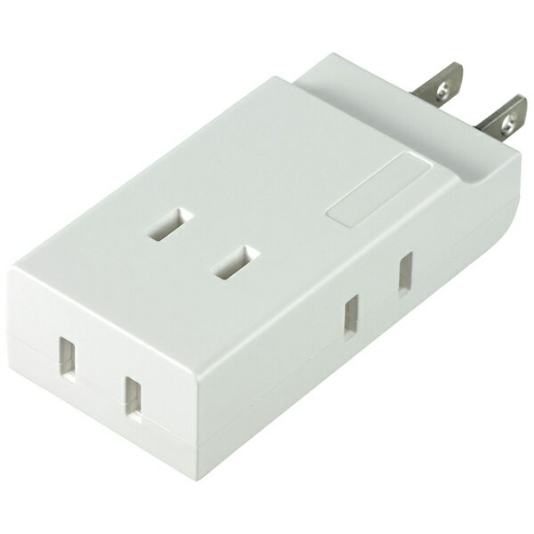 ELPA A-CT004B(W) コンパクトタップ 4個口 ホワイト