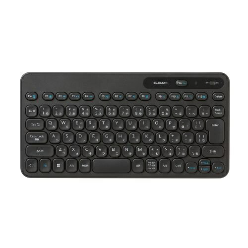 ELECOM TK-CM10DMKBK キーボード/ 無線/ メンブレン式/ コンパクト/ Caps Lock機能無効化スイッチ搭載/ 抗菌/ ブラック
