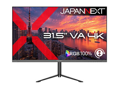 JAPANNEXT JN-V315U2-HSP 液晶ディスプレイ 31.5型/ 3840×2160/ HDMI×2、DP×1/ ブラック/ スピーカー有/ 2年保証
