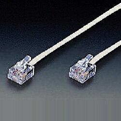 JVCケンウッド TF-1200WT モジュラーコード 6極4芯タイプ(20M) 白色