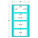 東洋印刷 MM6F タックフォームラベル 6インチ×11インチ 4面付(1ケース1000折)