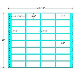東洋印刷 MX14M タックフォームラベル 14 2/ 10インチ×12インチ 32面付(1ケース500折)