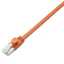 ELECOM LD-GPT/DR1/RS RoHS指令準拠LANケーブル/ CAT6/ 爪折れ防止/ 1m/ オレンジ/ 簡易パッケージ仕様