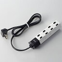ELECOM T-HX7-2410WH デザインタップ/ hexa/ 回転/ 4個口/ 1.0m/ ホワイト