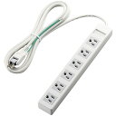 ELECOM T-T1A-3625WH 3pinタップ/ スタンダード/ 6口/ 2.5m/ ホワイト(2)