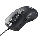 ELECOM M-G01URBK ゲーミングマウス/ 光学式/ 8000万回耐久スイッチ/ 6200dpi/ 5ボタン/ 有線/ ブラック