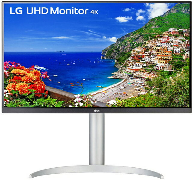 LG電子 27UP650K-W 27型液晶ディスプレイ/ 3840×2160/ DP、HDMI/ ホワイト/ スピーカーなし/ 昇降/ チルト/ 回転
