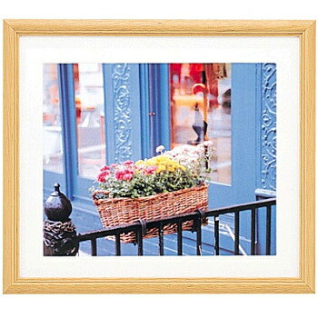 浅沼商会 404894 FUJICOLOR 木製額縁 YM-3 キャビネ(2L)木地