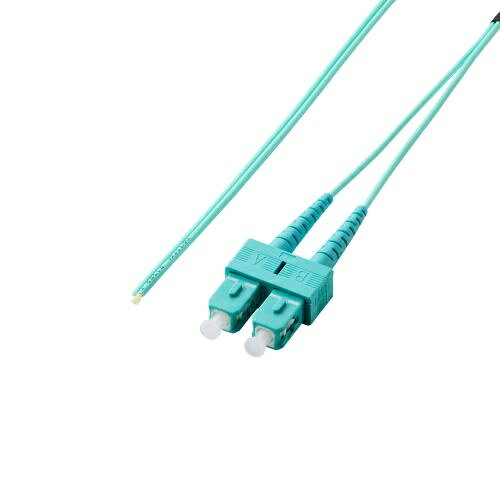 光ファイバー/SC-OPEN/2芯/OM3/3m ■光で信号を伝送し、大容量のデータ伝送が可能な光ファイバーケーブルです。10Gbpsの高速通信に対応します。データセンターなどの高速・中距離伝送が可能です。 ■外部からのノイズの影響がなく安定した高速通信、長距離信号伝送が可能です。 ■一方には取り外し可能なプッシュプル方式のSCコネクターを装備し、もう一方はコネクターが未装着の状態です。現場での切断処理の手間を省き、迅速に融着接続を行うことができます。コネクターは分割可能です。 ■伝送損失が低く、広帯域にて高品質かつ安定した通信が可能なマルチモード(OM3)光ファイバーです。 ■2本の光ファイバーを内蔵したケーブルで、双方向通信や冗長化に適しています。 ■ケーブル長:約3m ※コネクター含まず ■コネクター:SCコネクター×2 - 片側オープン×2 ■ファイバータイプ:マルチモード(OM3) ■適合規格:1000BASE-SX、10GBASE-SR、100BASE-FX ■芯数:2芯 ■カラー:アクア ■外皮材質:LSZH ■ケーブル径:Φ2.0mm ■光ファイバーコア径:50μm ■光ファイバークラッド径:125μm ■環境配慮事項:EU RoHS指令準拠(10物質) ■パッケージ形態:袋+ステッカー 詳細スペック 長さ3m 色アクア 端子SCコネクター×2-片側オープン×2 規格1000BASE-SX、10GBASE-SR、100BASE-FX 電気用品安全法(本体)非対象 電気用品安全法(付属品等)付属品等無し
