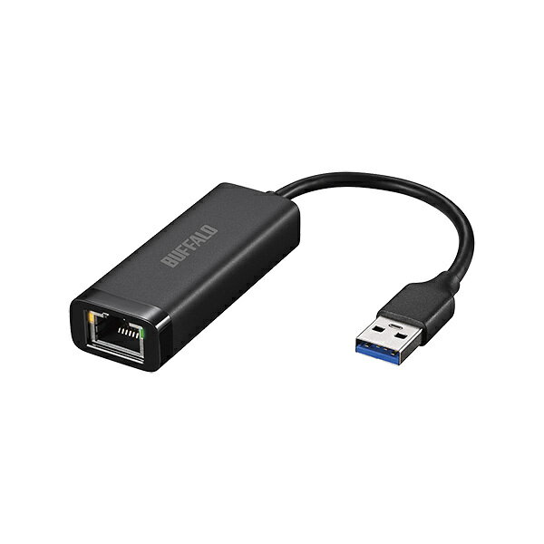 Giga USB3.2 Gen1対応 有線LANアダプター Type-A対応モデル ブラック (1) LANポートのないパソコンを有線LAN対応化 (2) Giga＆USB3.2 Gen1 Type-A対応 (3) 持ち運びに便利な小型・軽量デザイン (4) 接続確認ができるLEDリンクランプ搭載 (5) Nintendo Switch対応 詳細スペック 対応OSWindows11、10、MacOS26 対応プロトコルTCP/IP インターフェースUSB3.2(Gen1)/3.1(Gen1)/3.0/2.0/1.1 LANポートタイプIEEE802.3ab準拠(1000BASE-T)、IEEE802.3u準拠(100BASE-TX)、IEEE802.3(10BASE-T) 通信速度1000/100/10Mbps 付属品保証書（パッケージに記載） 本体サイズ(H)15mm 本体サイズ(W)26mm 本体サイズ(D)68mm 本体重量26g 電気用品安全法(本体)非対象 電気用品安全法(付属品等)非対象 電気用品安全法(備考)法的に対象外の製品の為
