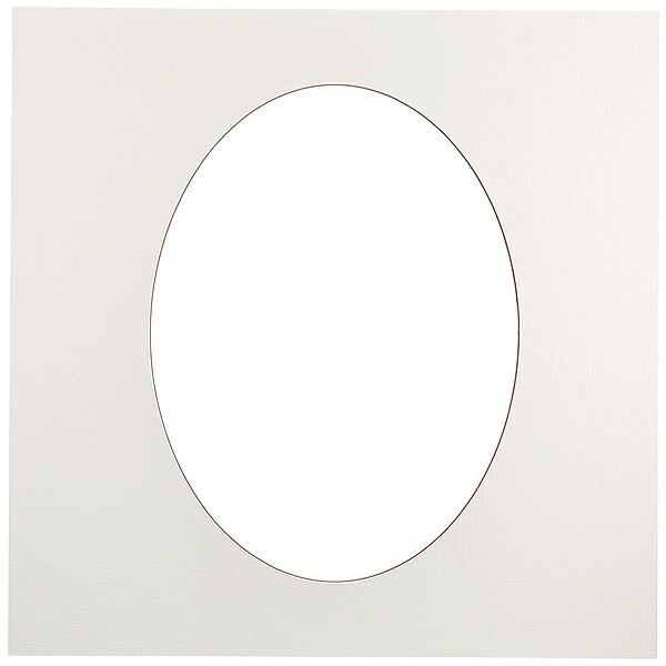 浅沼商会 757692 写真台紙 コースターVカットマット CV-2 六切・楕円