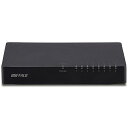 バッファロー LSW4-TX-8EP/BKD 10/ 100Mbps対応 スイッチングHub プラスチック筐体/ 電源外付けモデル 8ポート ブラック(2)