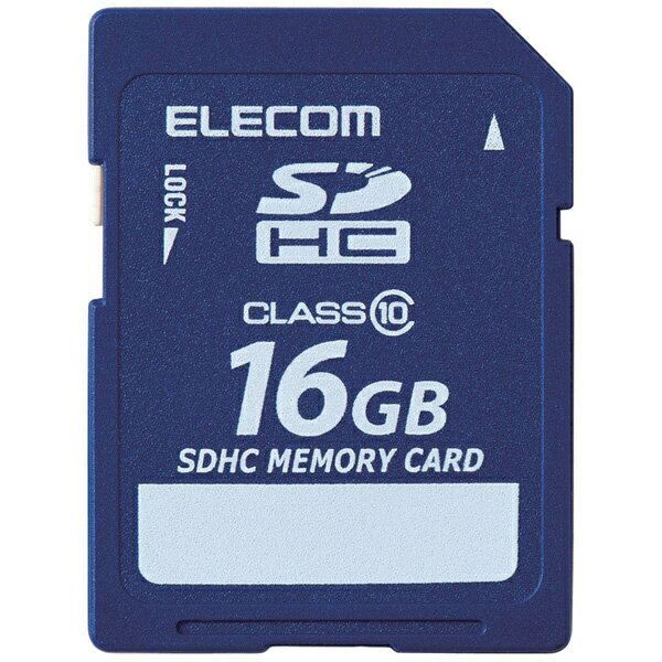 ELECOM MF-FSD016GC10R SDHCカード/ データ復旧サービス付/ Class10/ 16GB