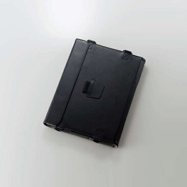 ELECOM TB-WDLV01PLFBK IdeaPad D330対応ソフトレザーケース/ 手帳型/ ショルダーベルト付/ キーボード対応/ ブラック