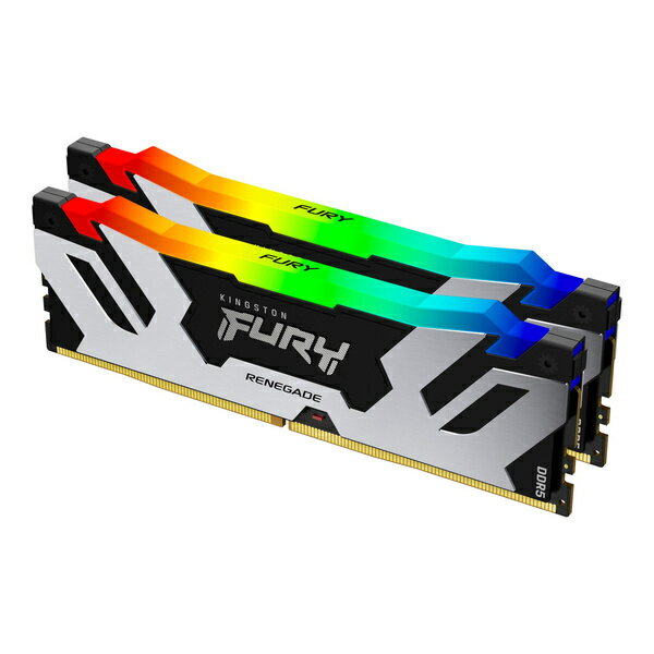 キングストン KF564C32RSAK2-32 32GB DDR5 6400MT/ s CL32 DIMM (Kit of 2) FURY Renegade RGB